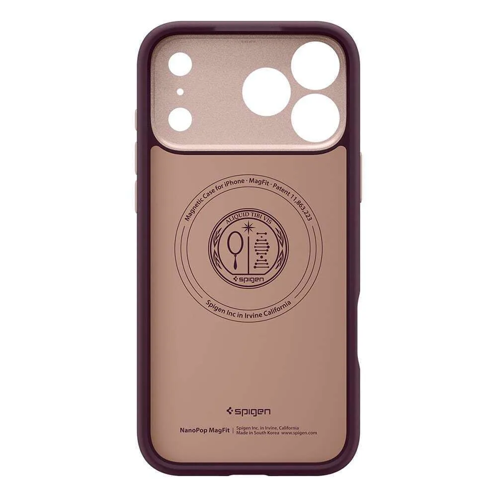 Spigen Nano Pop Mag Back Cover Σιλικόνης για iPhone 18 Pro Max / 17 Pro Max - Burgundy Bean – εικόνα 5