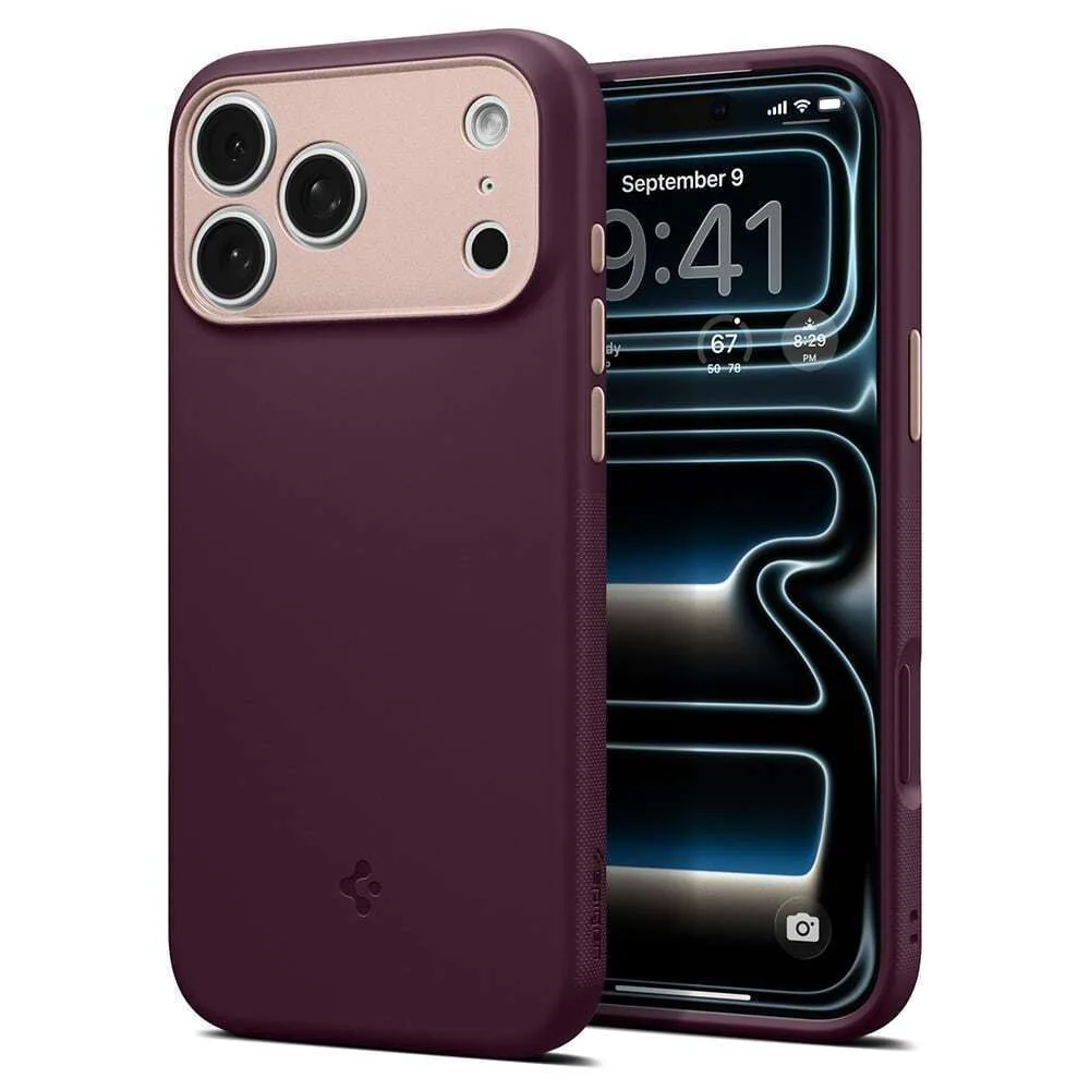 Spigen Nano Pop Mag Back Cover Σιλικόνης για iPhone 18 Pro Max / 17 Pro Max - Burgundy Bean