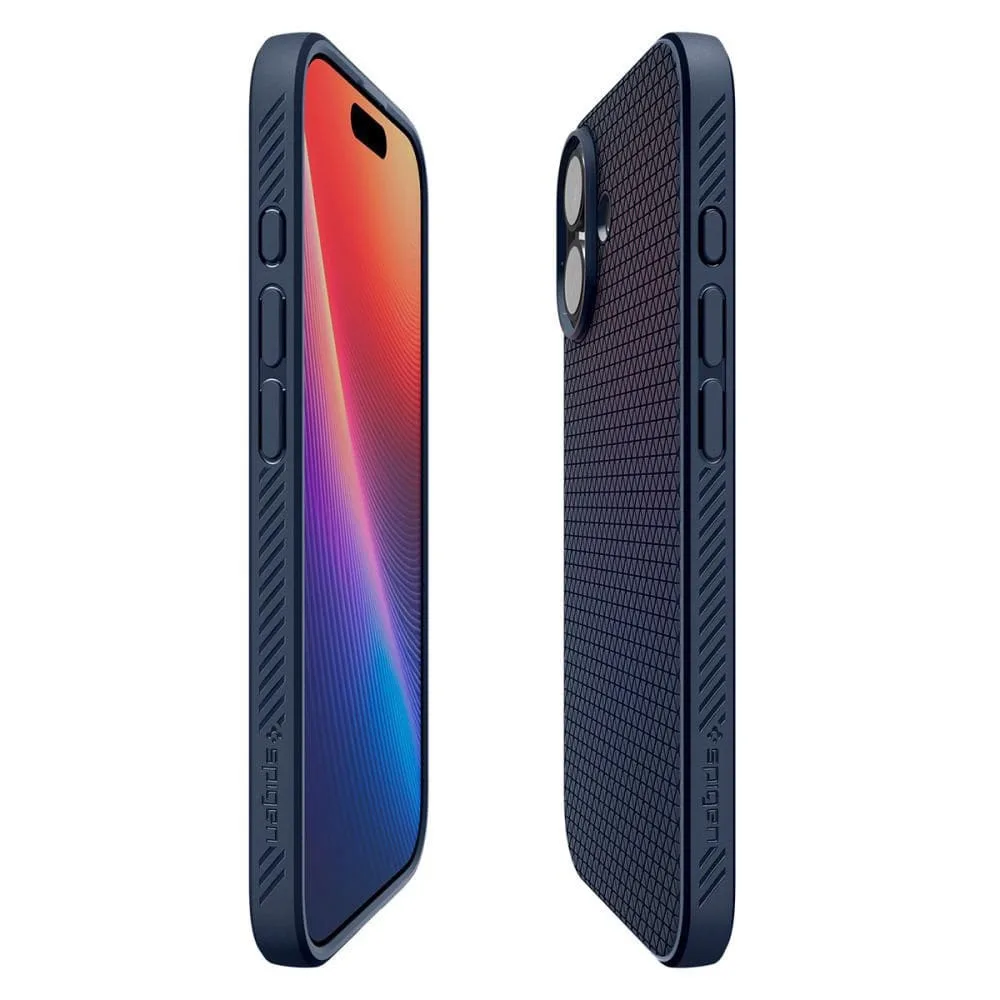 Spigen Liquid Air Back Cover Σιλικόνης για iPhone 17 - Blue – εικόνα 3