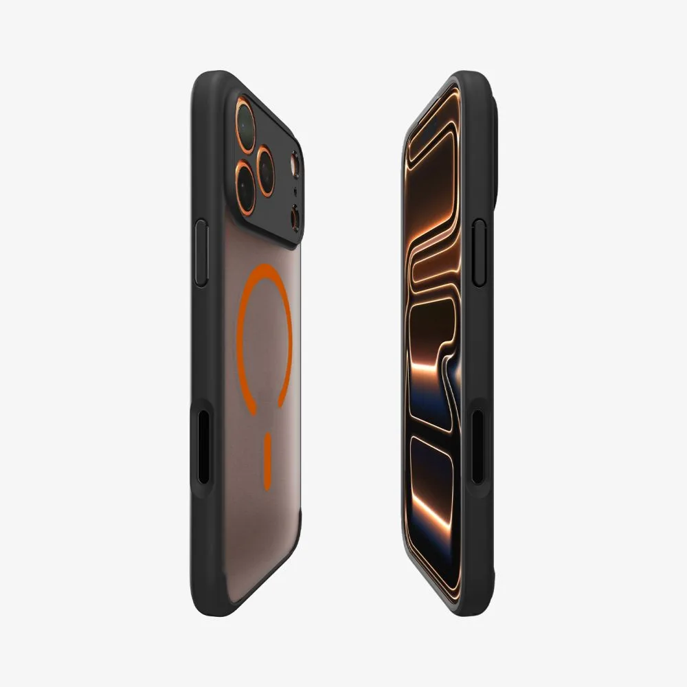 Spigen Ultra Hybrid Magfit Back Cover TPU - PC για iPhone 18 Pro / 17 Pro - Black/Orange – εικόνα 4