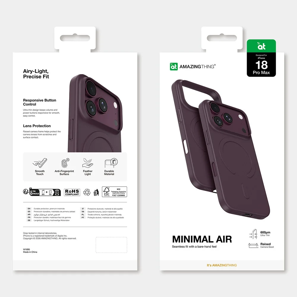Amazingthing Minimal Air MagSafe για Iphone 18 Pro Max / 17 Pro Max - Purple – εικόνα 2