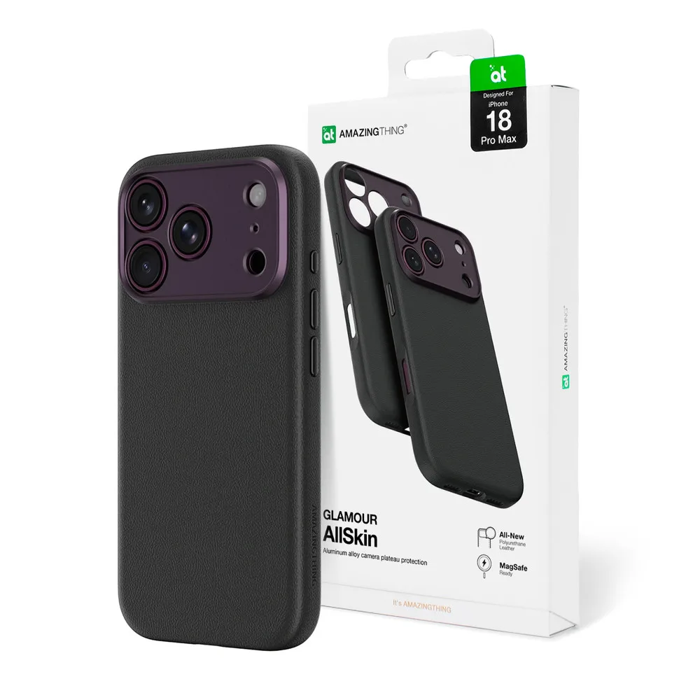 Amazingthing Glamour AllSkin MagSafe για Iphone 18 Pro Max / 17 Pro Max - Black/Purple – εικόνα 4
