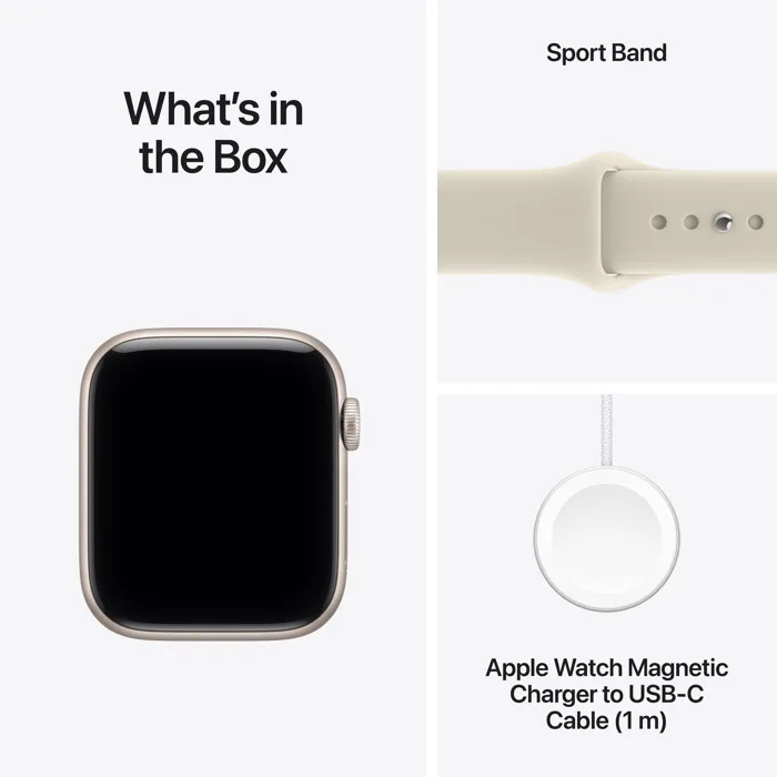Apple Watch SE 3 GPS Starlight Aluminium 40mm - Sand Sport Band (M/L) – εικόνα 5