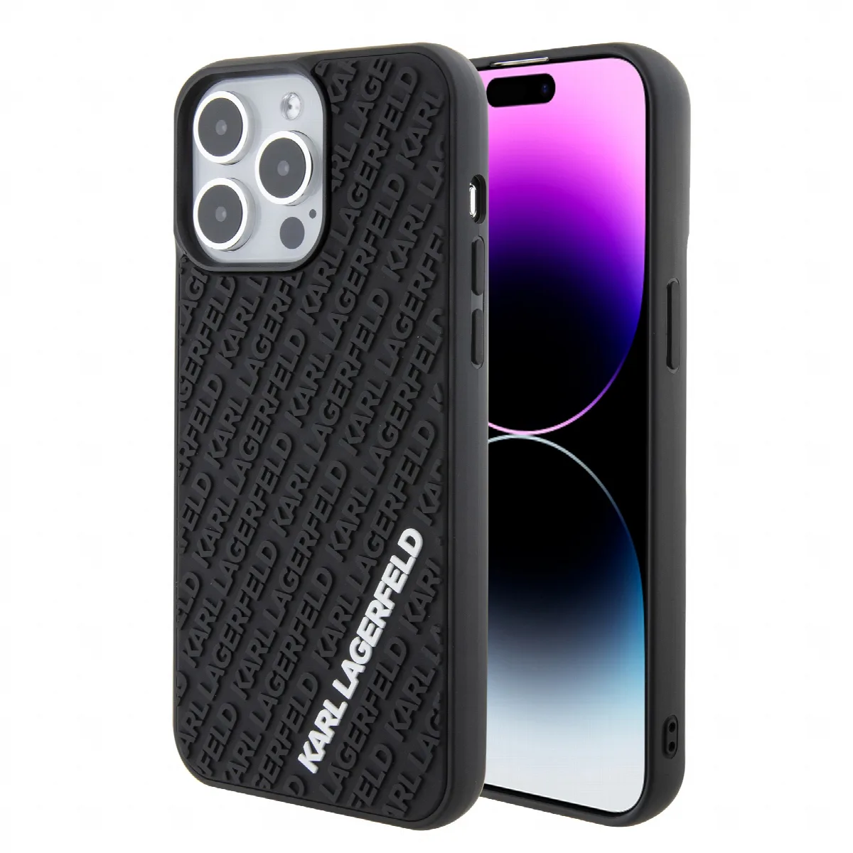 Karl Lagerfeld “Karl 3D Logo Cover” Hard Case Θήκη προστασίας από σιλικόνη – iPhone 15 Pro Max Black – KLHCP15X3DMKRLK
