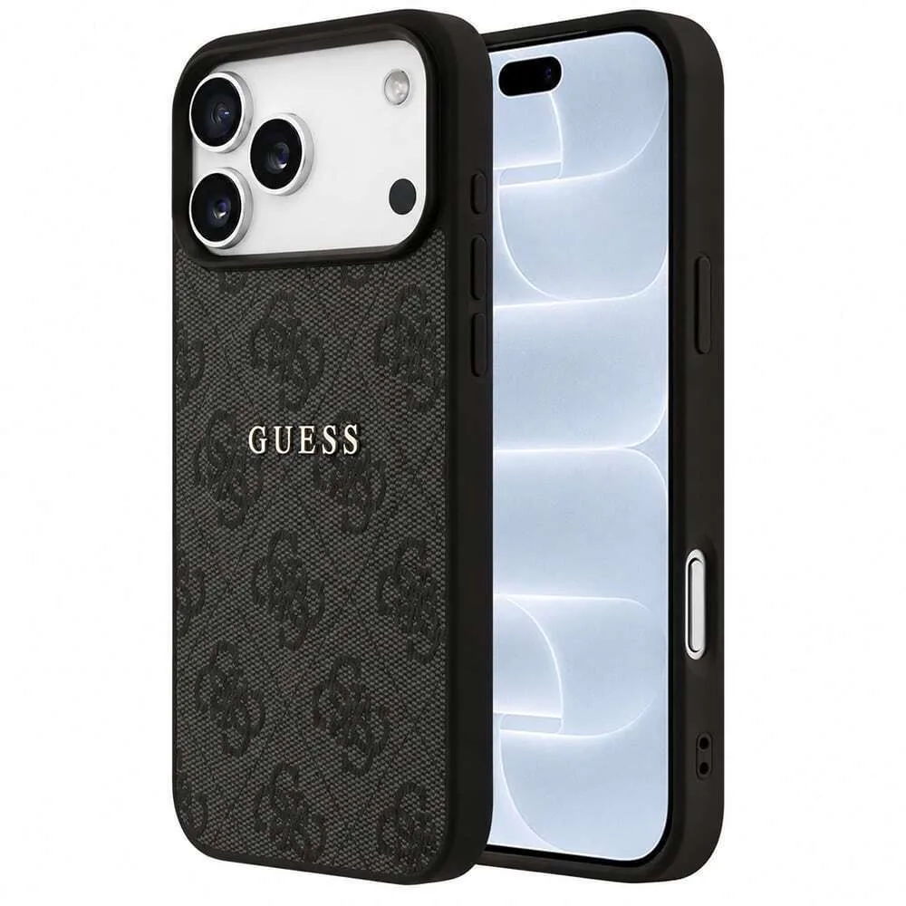 Guess 4g Embossed Ring Classic Logo Magsafe για iPhone 18 Pro / 17 Pro - Black