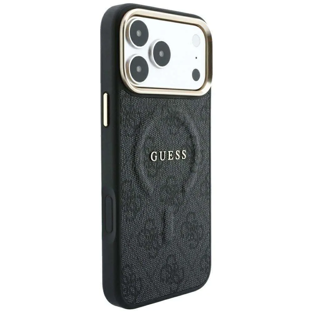 Guess 4g Embossed Ring Classic Logo Magsafe για iPhone 18 Pro / 17 Pro - Black – εικόνα 3