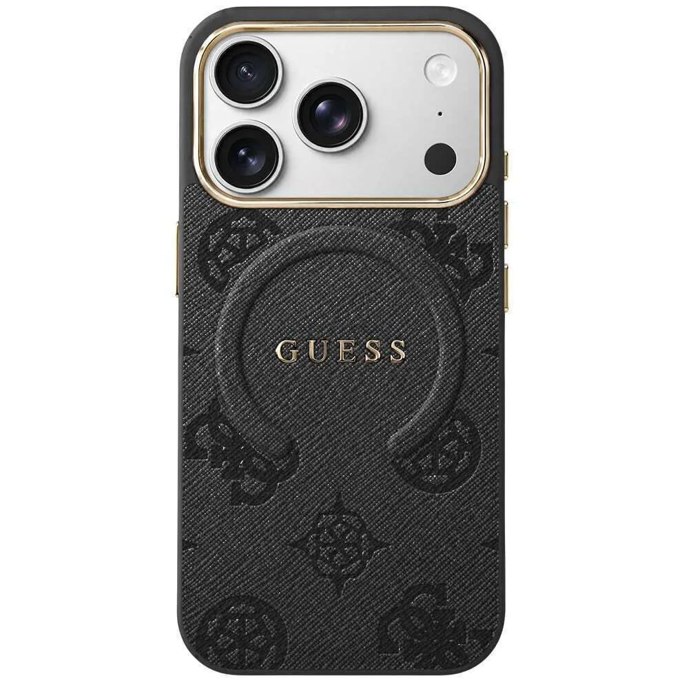 Guess 4g Embossed Ring Classic Logo Magsafe για iPhone 18 Pro / 17 Pro - Black – εικόνα 4