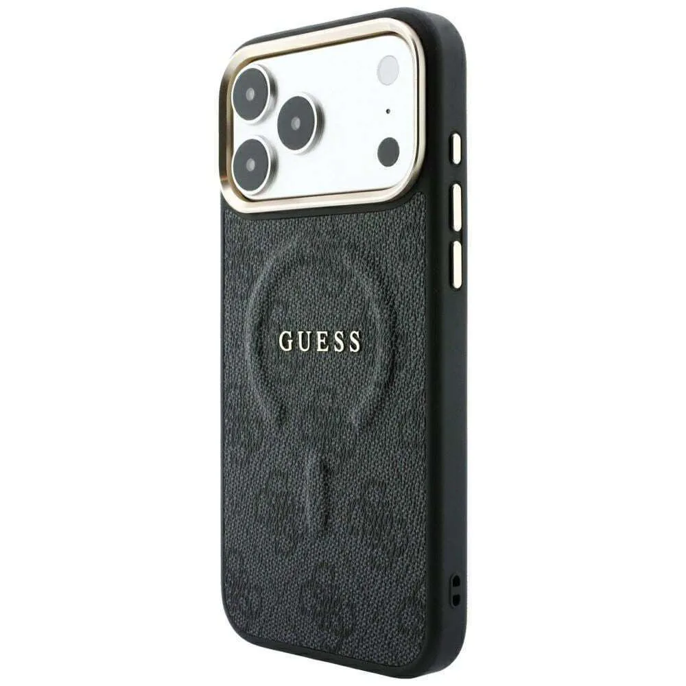 Guess 4g Embossed Ring Classic Logo Magsafe για iPhone 18 Pro / 17 Pro - Black – εικόνα 5