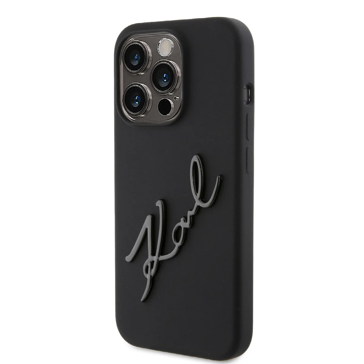 Karl Lagerfeld "Karl Script Logo" Hard Case Θήκη προστασίας από σιλικόνη – iPhone 15 Pro Max Black – KLHCP15XSKSBMCK – εικόνα 4