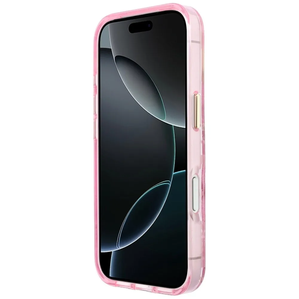 Guess Iml Glitter Blossom Roses Case για iPhone 18 Pro / 17 Pro - Pink – εικόνα 5