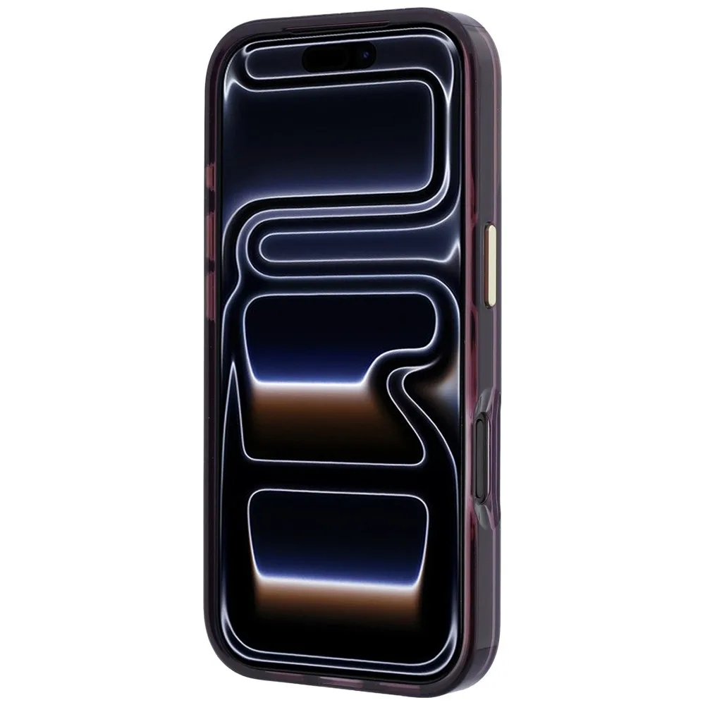 Guess Iml 4g Script Metal Case για iPhone 17 Pro / 18 Pro - Burgundy – εικόνα 3