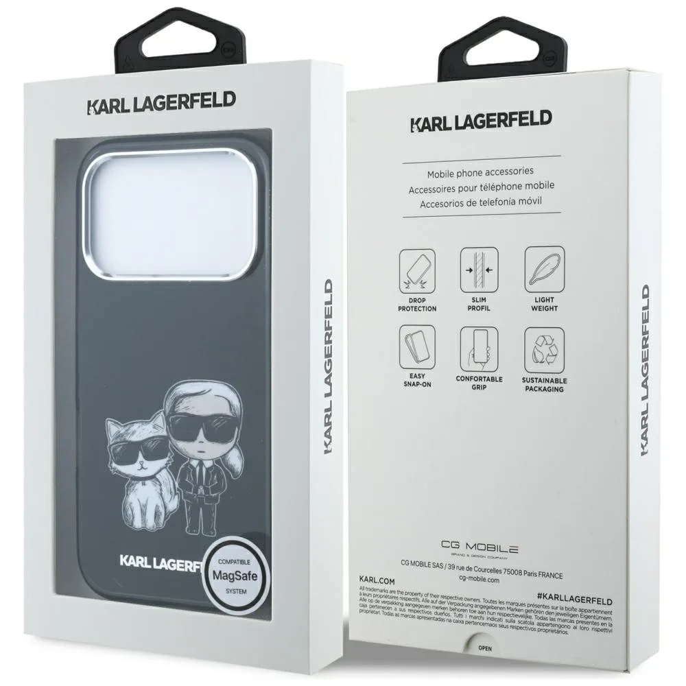 Karl Lagerfeld Iml Karl&Choupette Bodies Magsafe Case για iPhone 17 Pro Max /18 Pro Max - Black – εικόνα 2