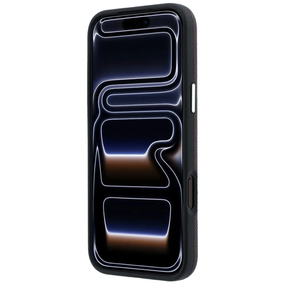 Karl Lagerfeld Grained Elongated Logo Magsafe Case για iPhone 17 Pro Max 18 Pro Max - Burgundy – εικόνα 4
