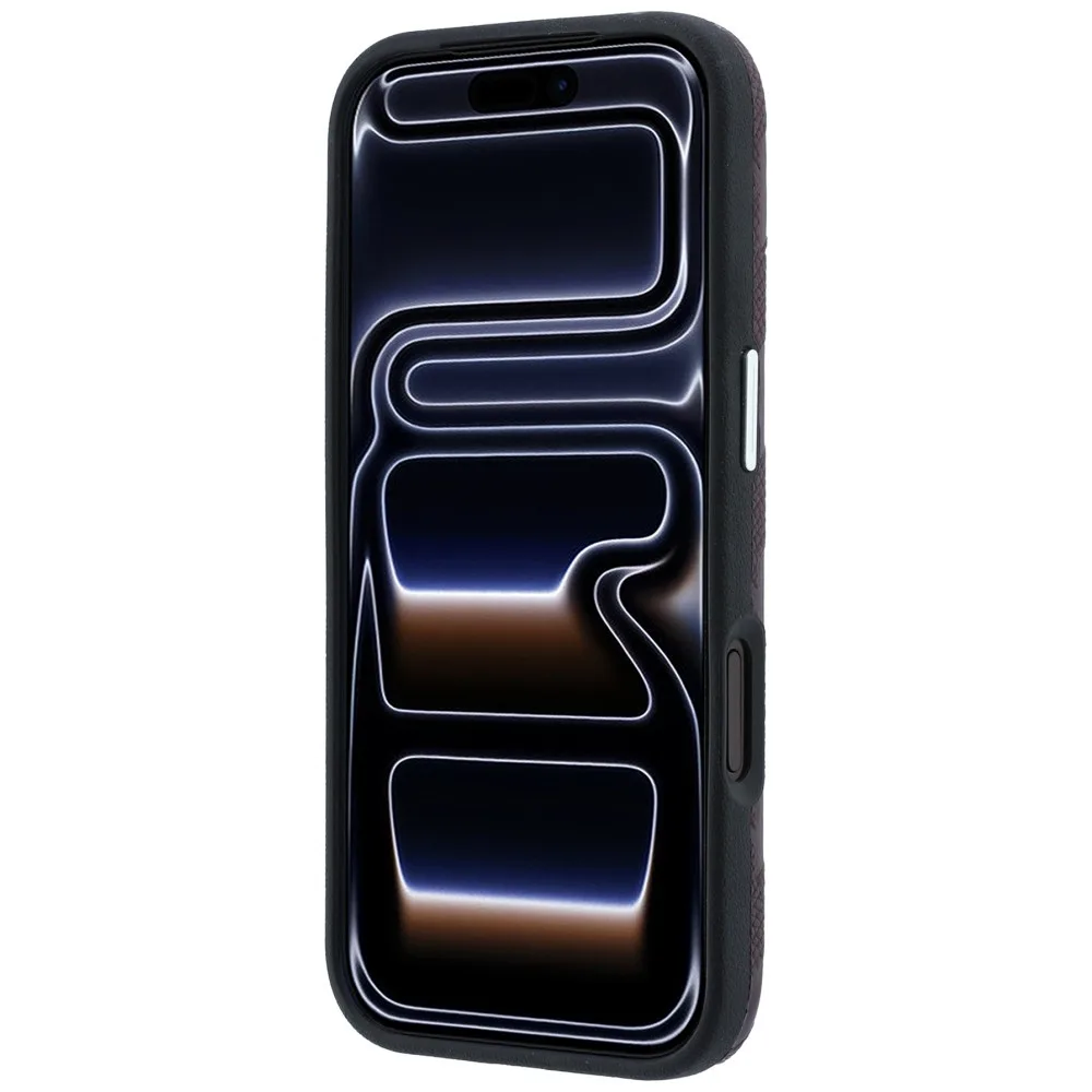 Karl Lagerfeld Grained Mono Resin Logo Magsafe Case για iPhone 17 Pro Max / 18 Pro Max - Burgundy – εικόνα 2
