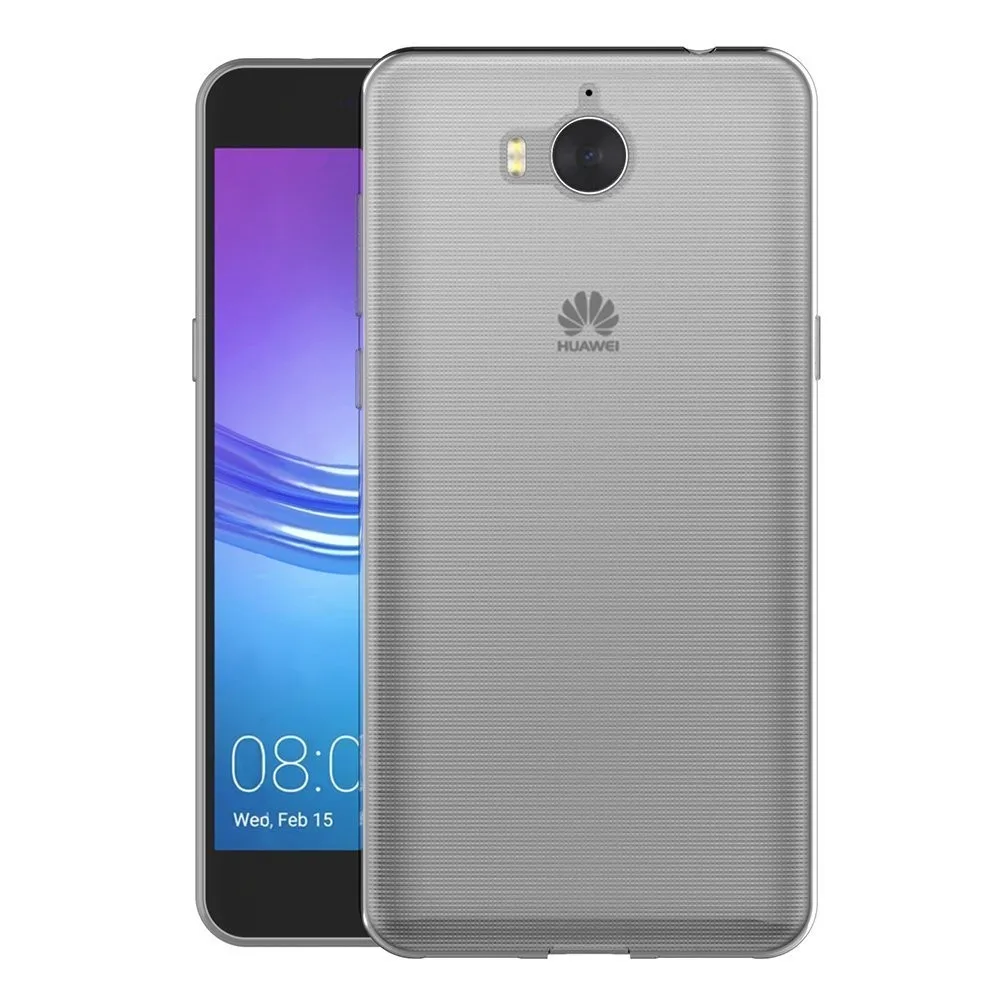 Θήκη σιλικόνης TPU Ultra Thin για Huawei Y5/Y6 2017 - Διάφανη