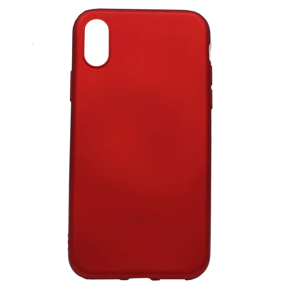 Θήκη σιλικόνης TPU Gel Ultra Thin mat για iPhone X/Xs - Κόκκινο