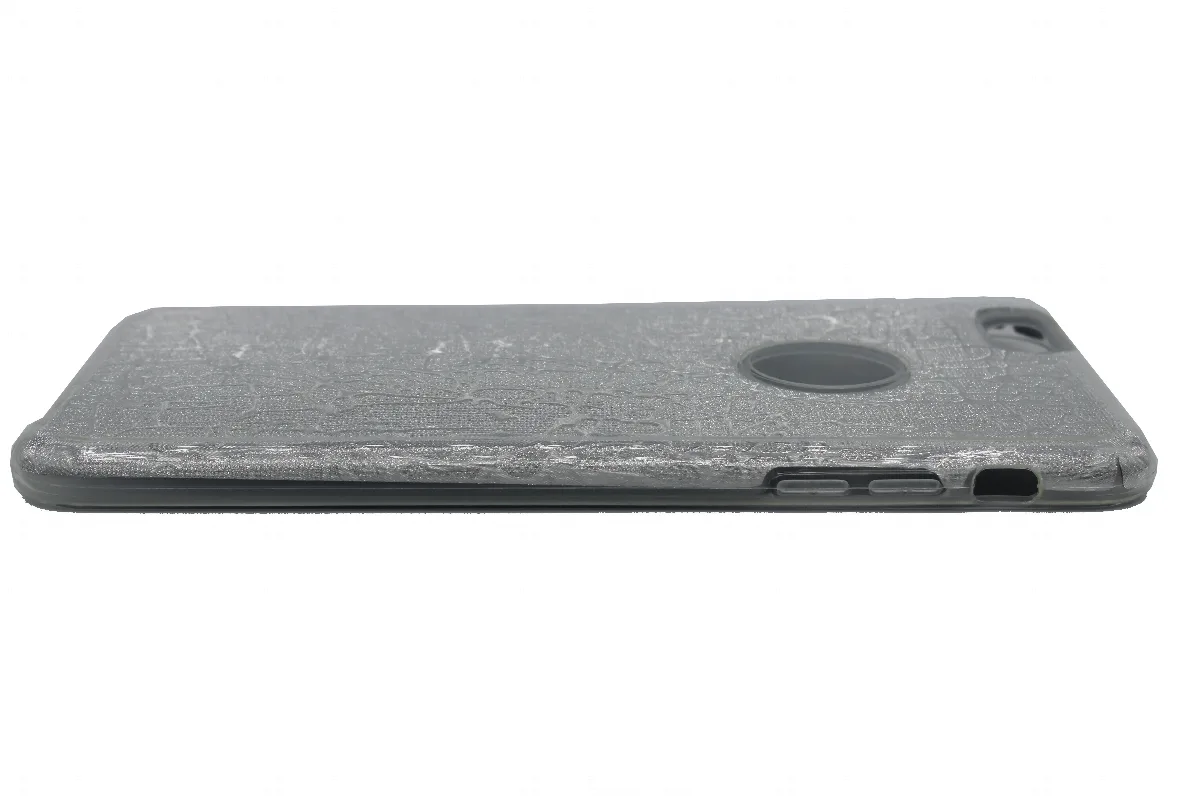 Θήκη TPU με αποσπώμενο ανάγλυφο σχέδιο για iPhone 6/6S Plus - Ασημί – εικόνα 2