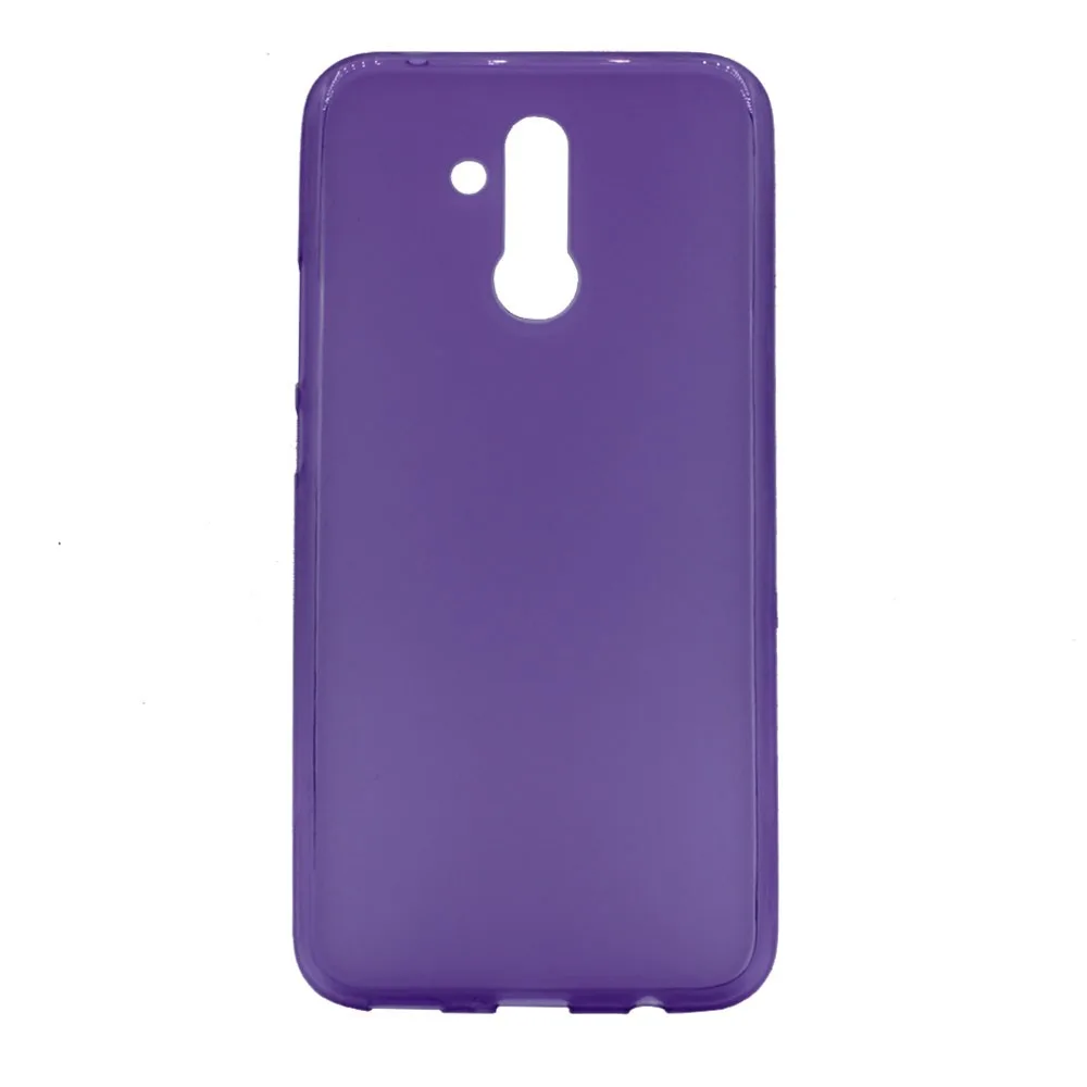 Θήκη TPU με διάφανη mat πλάτη για Huawei Mate 20 Lite - Μωβ