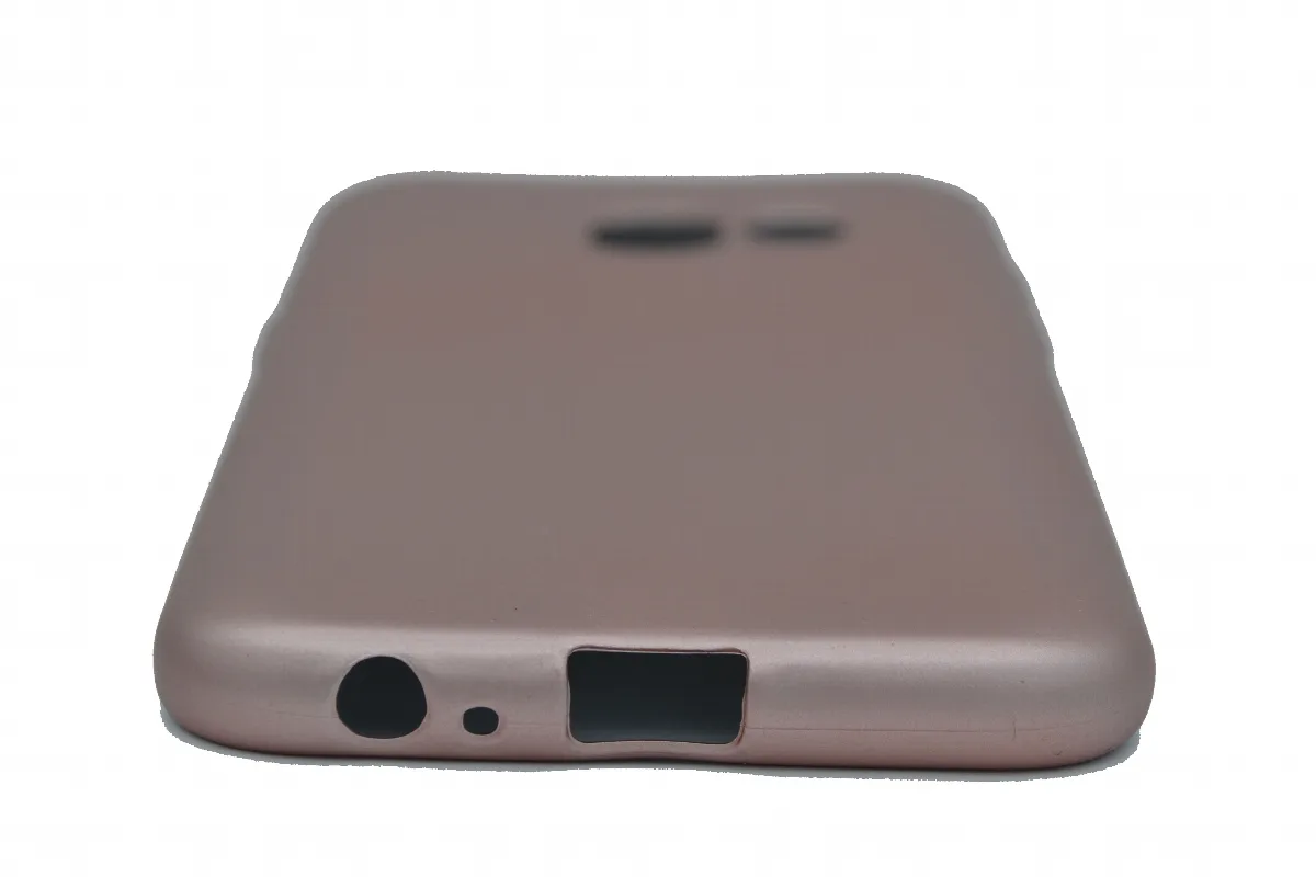 Θήκη σιλικόνης TPU Gel Ultra Thin mat για Samsung A3 2017 - ροζ χρυσό – εικόνα 3